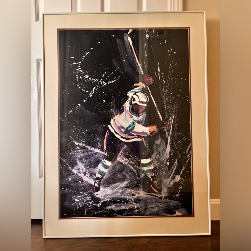Ice Hockey Painting by Terry Rose (Artist)